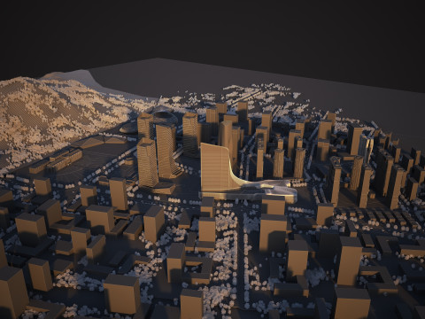 Urban building 3D 模型
