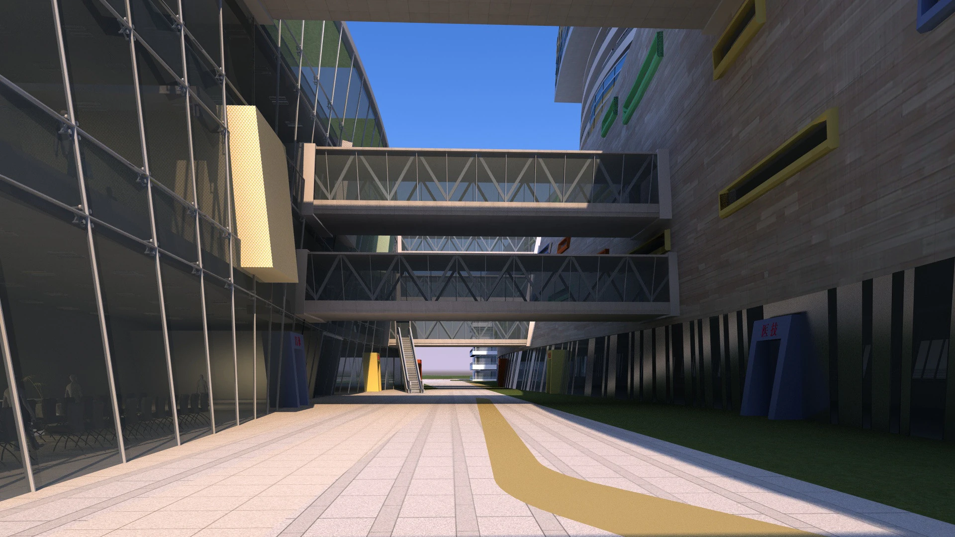 Urban architecture 3D Model .c4d .max .obj .3ds .fbx .stl .blend 