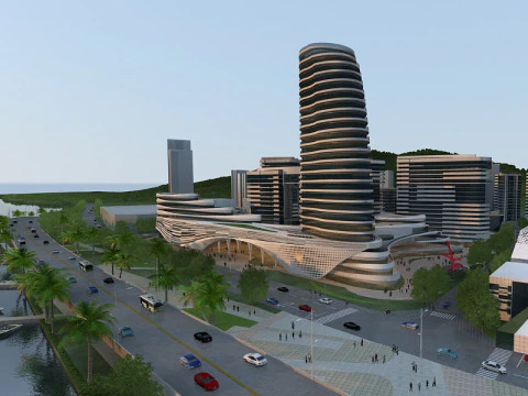 Arsitektur perkotaan Model 3D