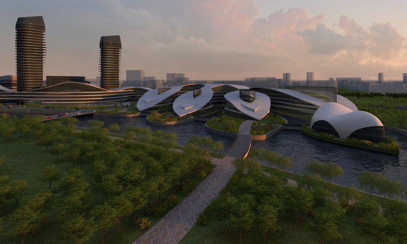 Urban architecture 3D Модель .c4d .max .obj .3ds .fbx .stl .blend 