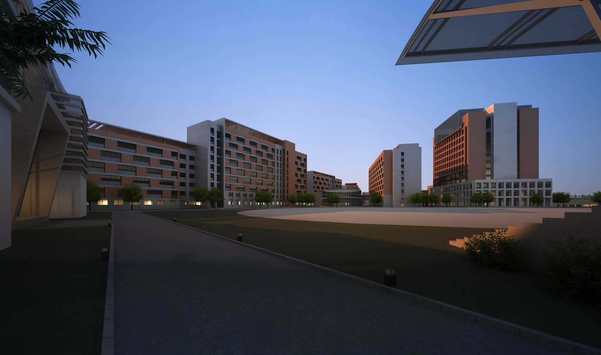 Urban architecture 3D Model .c4d .max .obj .3ds .fbx .stl .blend 