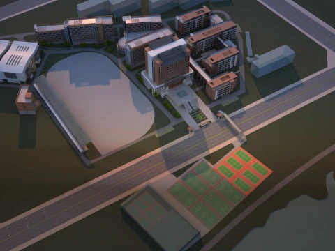 Urban architecture 3D Model