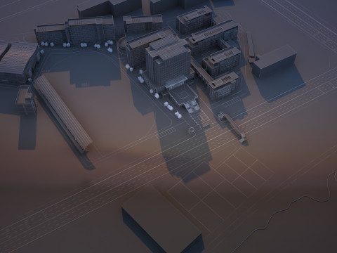 Urban architecture Modello 3D