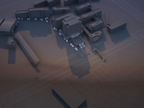 Urban architecture 3D Model