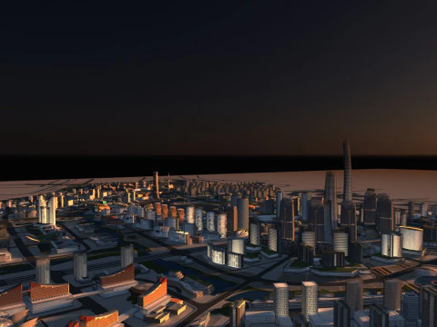 Urban architecture 3D Model