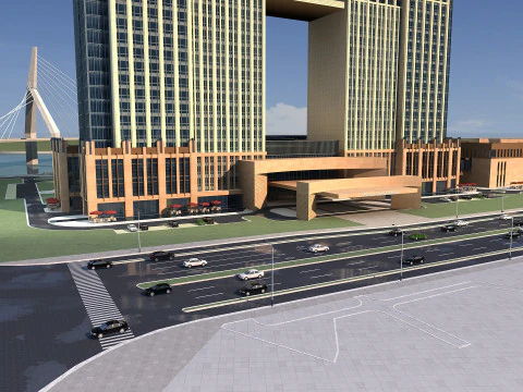 Urban architecture 3D Model