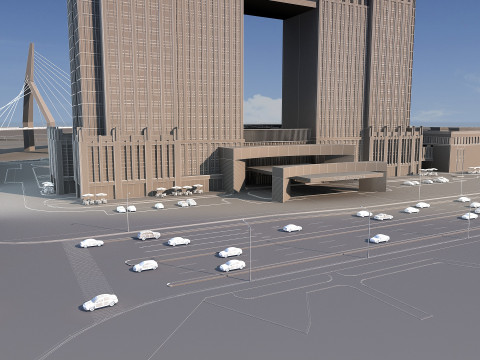 Urban architecture 3D Model