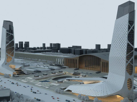 城市建筑 3D 模型