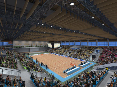 Баскетбольна арена 3D Модель