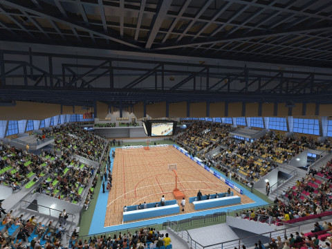 Basketball arena Modelo 3D