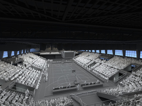 Basketball arena Modelo 3D