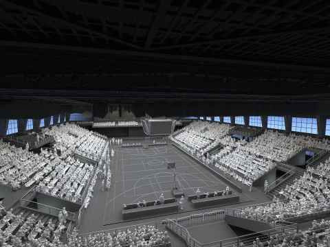 Basketball arena 3D Model