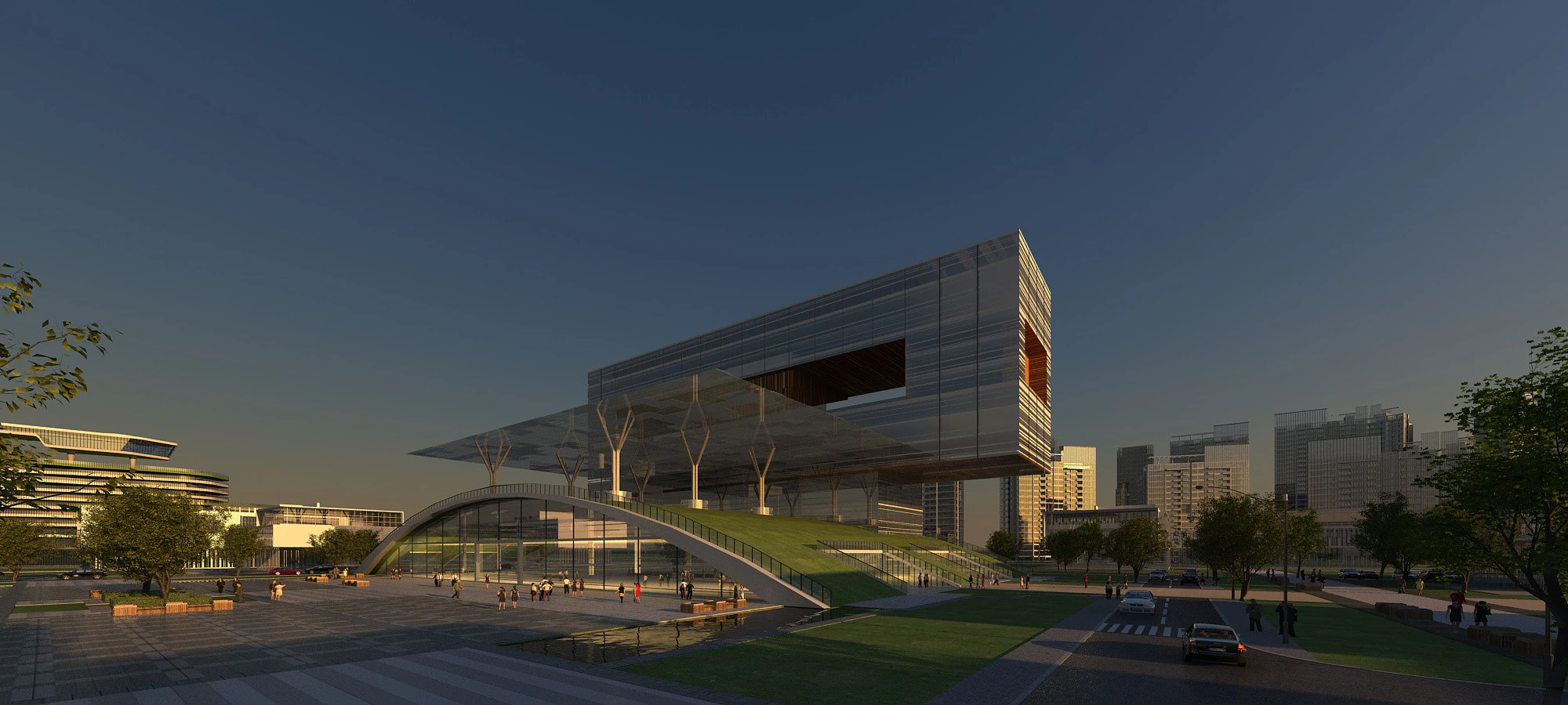 Urban architecture 3D Model .c4d .max .obj .3ds .fbx .stl .blend