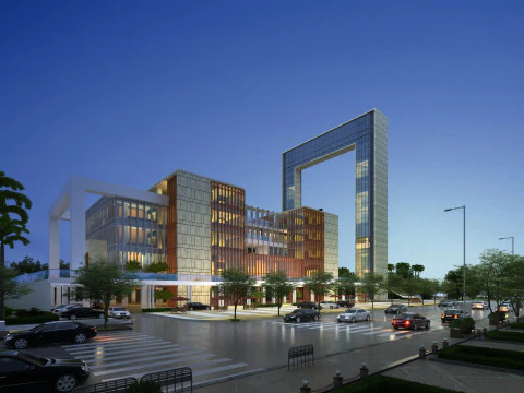 Stadtarchitektur 3D Modell