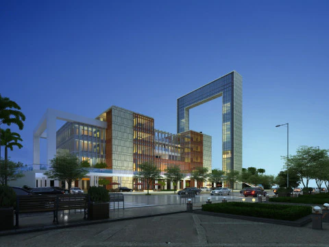 Stadtarchitektur 3D Modell