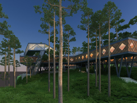 Log cabin Modelo 3D