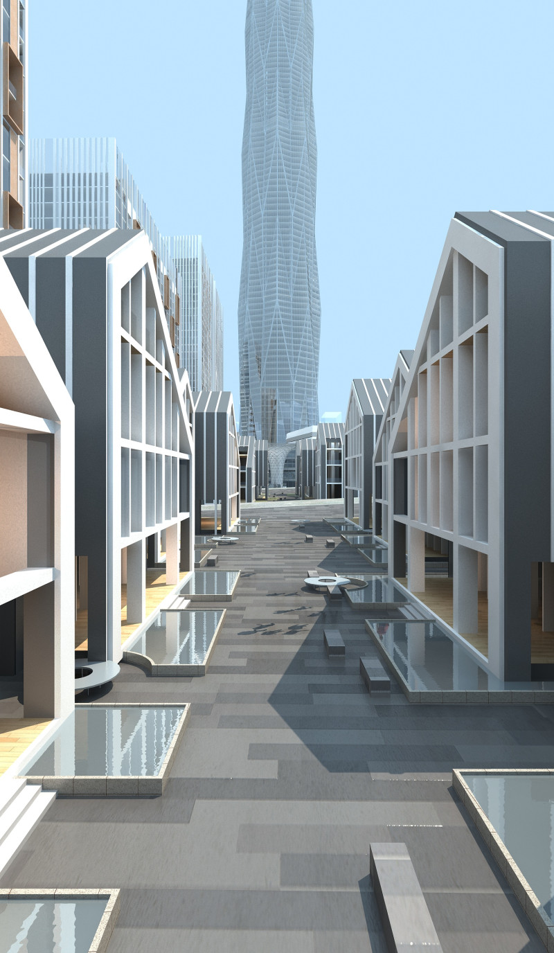 Urban architecture 3D Model .c4d .max .obj .3ds .fbx .stl .blend 