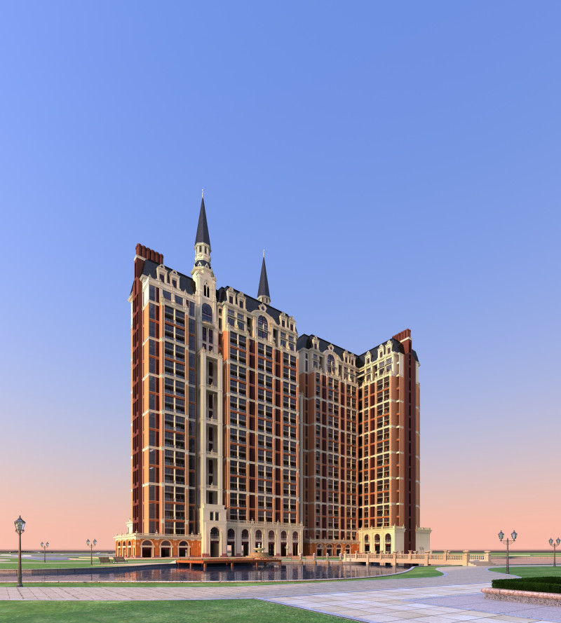 Urban architecture Model 3D .c4d .max .obj .3ds .fbx .stl .blend 