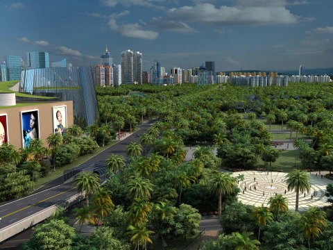 Urban landscape 3D Model