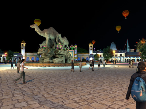 Urban park 3Dモデル