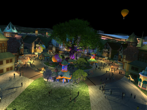 Urban park Modèle 3D