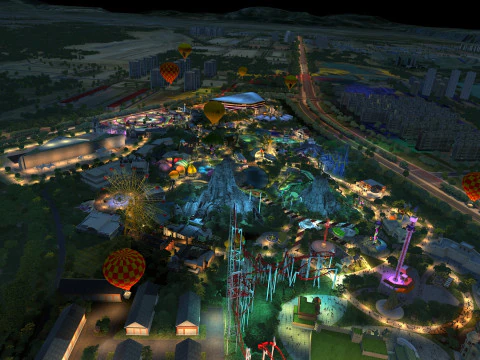 Urban park 3D Model