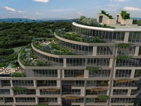 Green building 3D Model