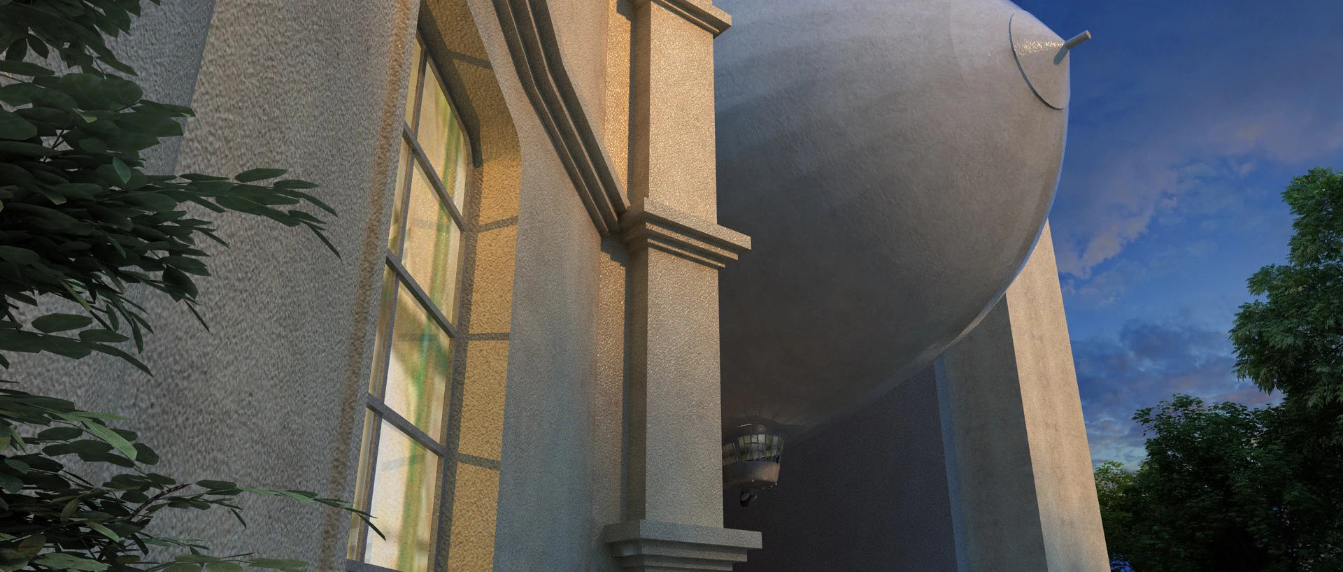 Aerostructure 3D Model .c4d .max .obj .3ds .fbx .stl .blend