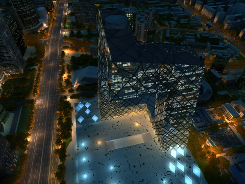 City night scene 3D Модель
