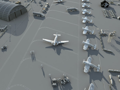 Military base 3D Модель