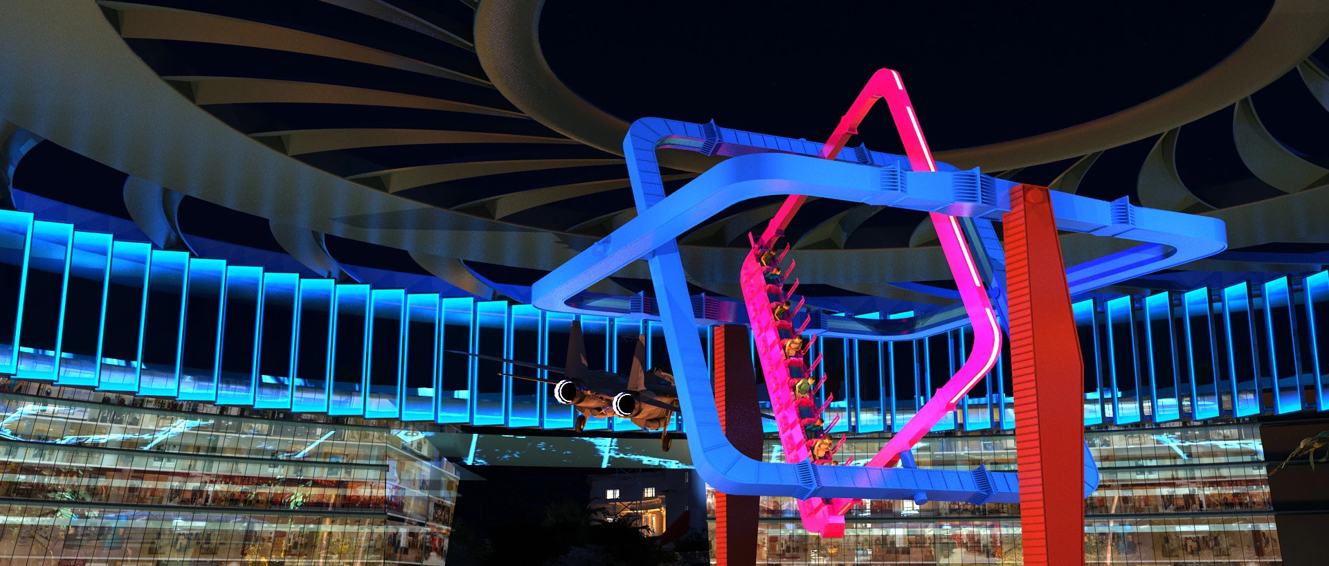 Parque de atracciones Modelo 3D .c4d .max .obj .3ds .fbx .stl .blend 