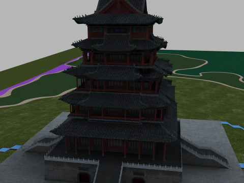 Ancient building 3D 모델