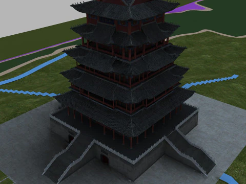 Ancient building 3D Model