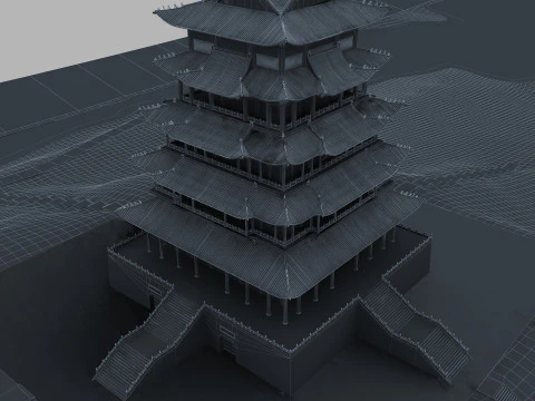 Ancient building 3D Model