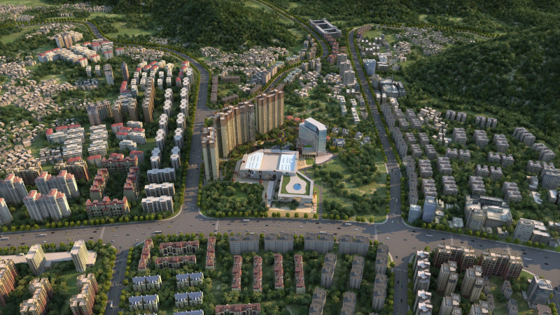 Urban architecture 3D Model .c4d .max .obj .3ds .fbx .stl .blend 