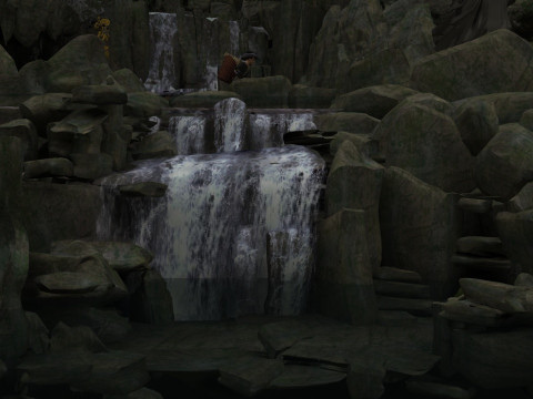 Mountain stream 3D Model