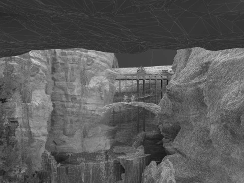 Mountain stream 3D Model