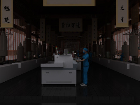 Pharmaceutical workshop 3D Model