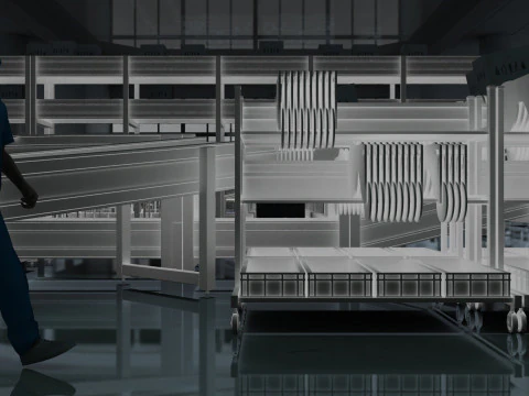 制药车间 3D 模型