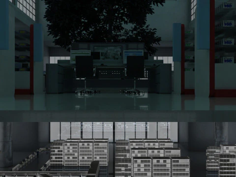 Pharmaceutical workshop 3D Model