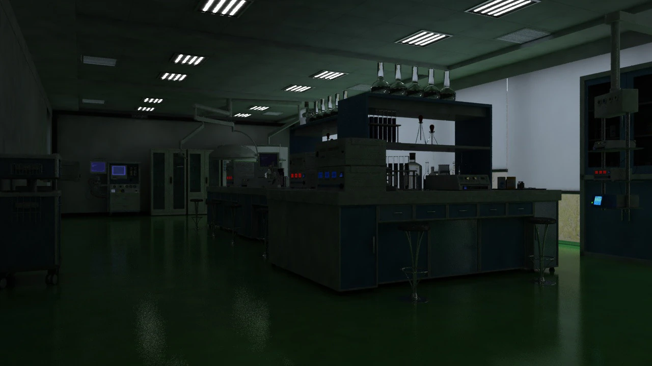 Laboratory 3D Model .c4d .max .obj .3ds .fbx .stl .blend