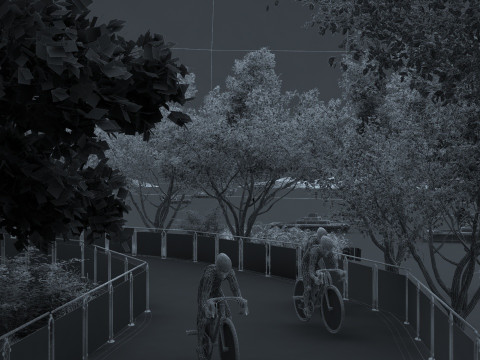 Bicycle race 3D Model