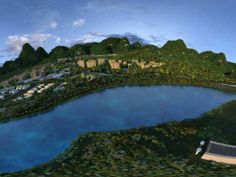 Arquitetura urbana Modelo 3D