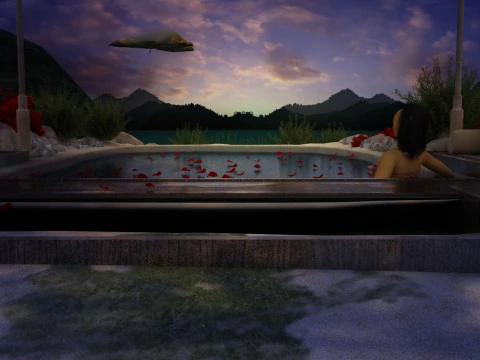 Hot spring 3D Model