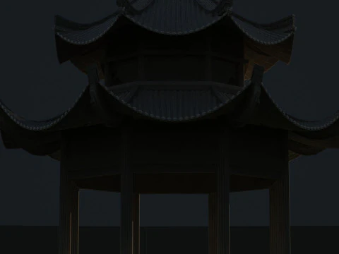 Lotus pond 3D Model