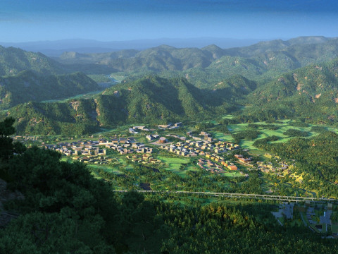 Mountain village 3D मॉडल