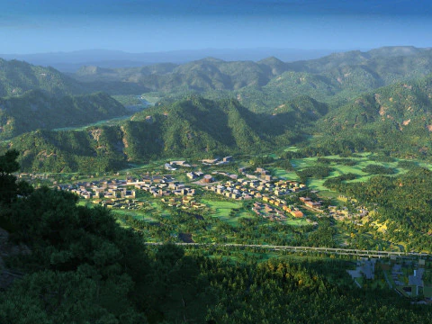 Mountain village 3D Model