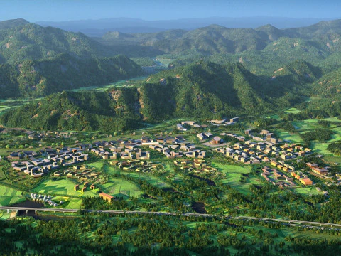 Mountain village 3D Model