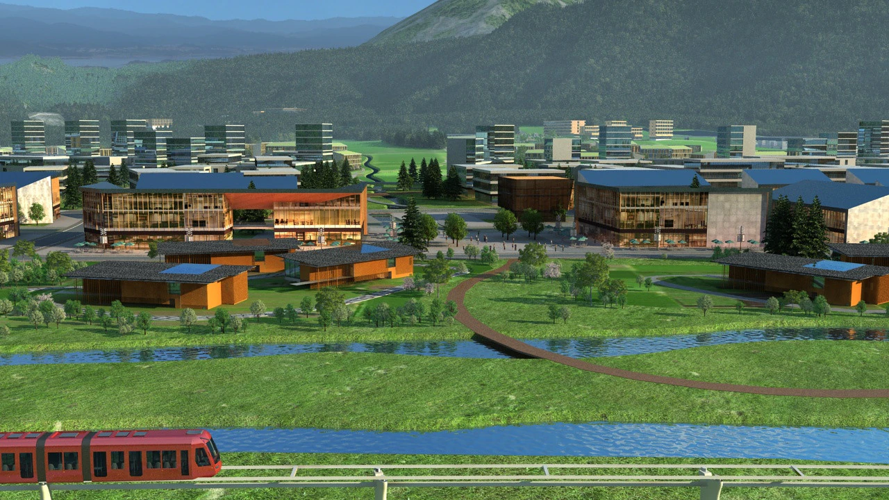 Mountain village 3D Model .c4d .max .obj .3ds .fbx .stl .blend 