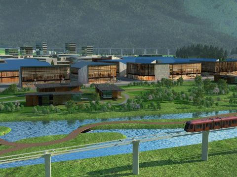 Mountain village 3D Model